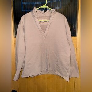 Frank & Eileen Patrick Popover Henley Triple Fleece Camel Women’s Large